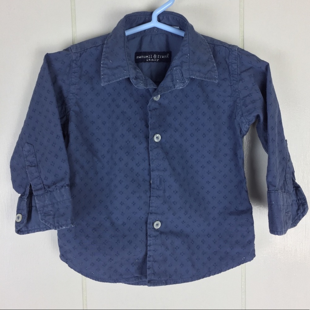 Manuell and Frank Italy Blue Button Down Shirt